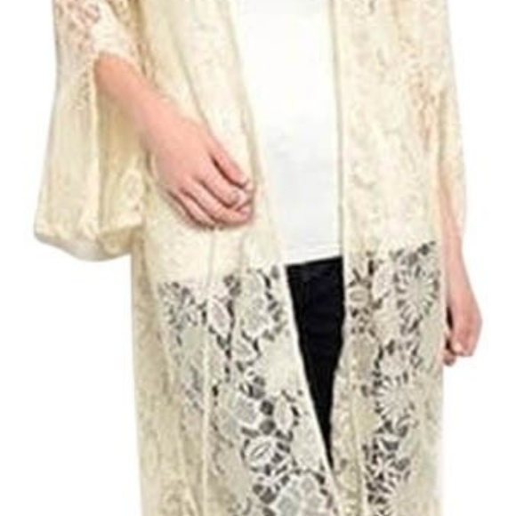 Ark & Co Bohemian Crochet Duster - Picture 3 of 8